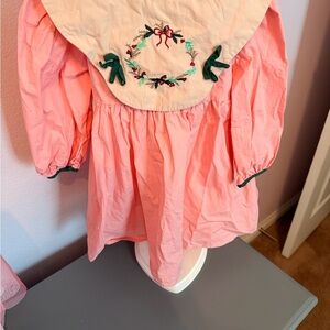 Mikistory Coral Pink Girls' Cotton Dress - Size 4Y